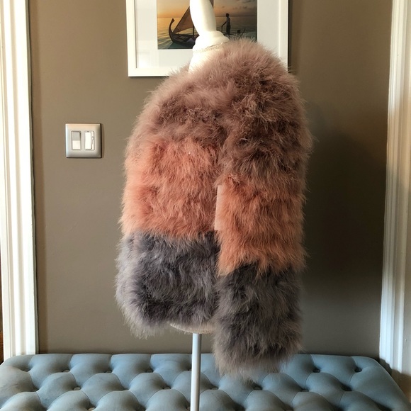 PELLO BELLO FLUFFY FEATHER  JACKET - MULTI COLOR - Picture 4 of 7